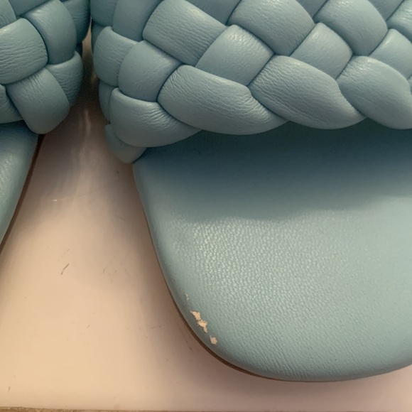 Turquoise Braided Steve Madden Heels - Picture 2 of 4